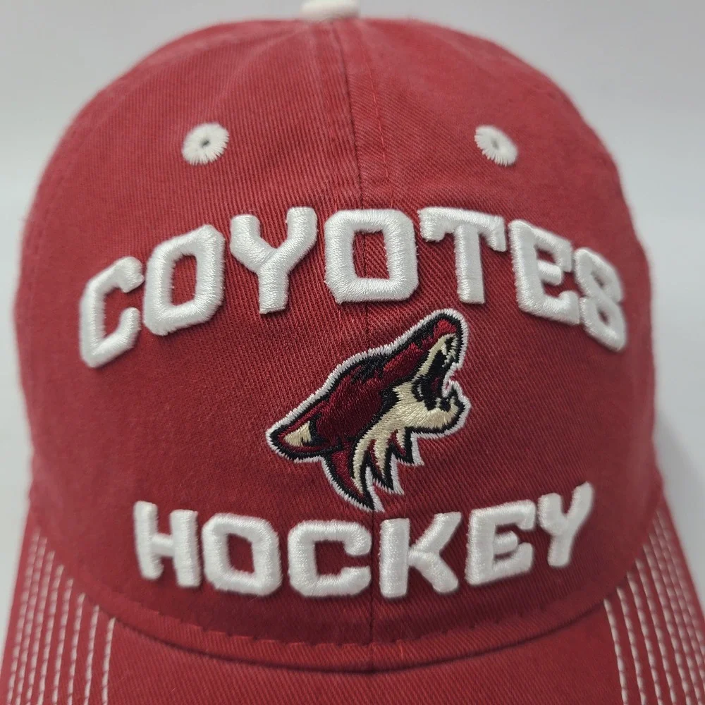 Arizona Coyotes Hat Strapback Reebok Red‎ White NHL Hockey Logo Center Ice Men